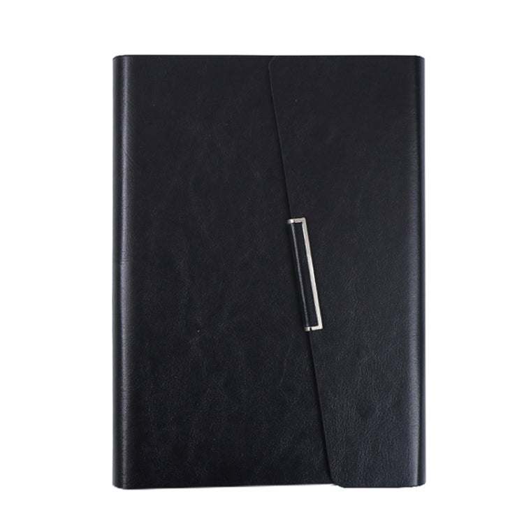 Business Notebook Imitation Leather PU Tri-Fold Loose-Leaf Notepad, A5