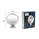 Gương Nhà Tắm Hút Chân Không Chống Mờ Hợp Kim Nhôm Có Móc Gương Tròn