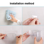 Hộp đựng đồ trang điểm và đồ dùng cá nhân bằng nhựa trong suốt có sticker ma thuật, kiểu nông