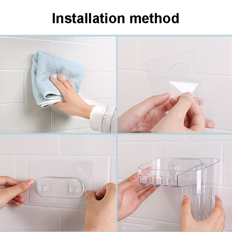 Hộp đựng đồ trang điểm và đồ dùng cá nhân bằng nhựa trong suốt có sticker ma thuật, kiểu nông