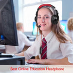 Tai nghe chơi game OneOdio có dây, có Bluetooth (Đen & Đỏ)