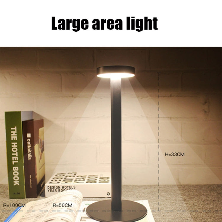 Đèn bàn LED chống nước bảo vệ mắt BC965 cho học sinh, đèn bàn cạnh giường, đèn bàn quầy bar, màu đen, trắng, họa tiết cẩm thạch mực