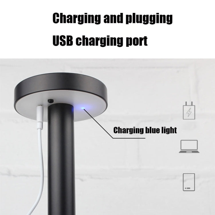 Đèn bàn LED chống nước bảo vệ mắt BC965 cho học sinh, đèn bàn cạnh giường, đèn bàn quầy bar, màu đen, trắng, họa tiết cẩm thạch mực