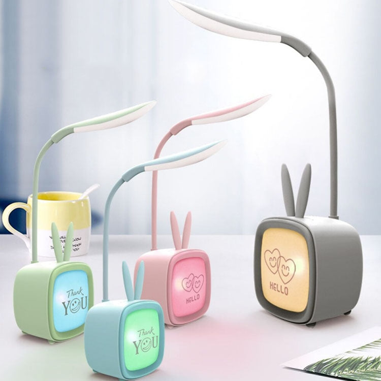 2 chiếc đèn bàn USB hình thú cưng dễ thương, tiết kiệm năng lượng, bảo vệ mắt, đèn ngủ phòng ngủ ký túc xá, giao màu ngẫu nhiên, thỏ, gấu dễ thương, nai, Archie