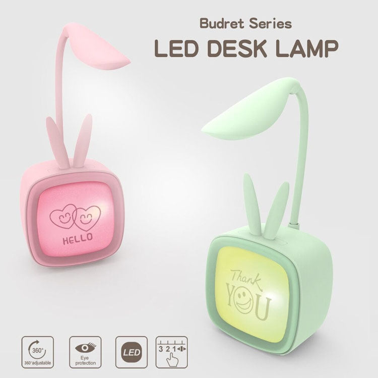 2 chiếc đèn bàn USB hình thú cưng dễ thương, tiết kiệm năng lượng, bảo vệ mắt, đèn ngủ phòng ngủ ký túc xá, giao màu ngẫu nhiên, thỏ, gấu dễ thương, nai, Archie