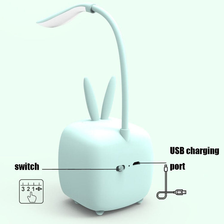 2 chiếc đèn bàn USB hình thú cưng dễ thương, tiết kiệm năng lượng, bảo vệ mắt, đèn ngủ phòng ngủ ký túc xá, giao màu ngẫu nhiên, thỏ, gấu dễ thương, nai, Archie