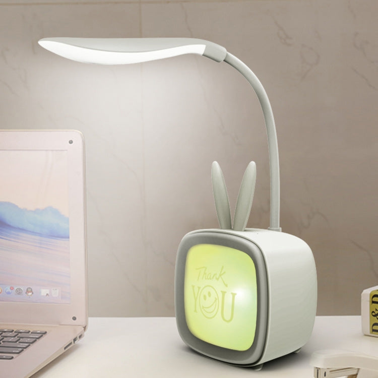 2 chiếc đèn bàn USB hình thú cưng dễ thương, tiết kiệm năng lượng, bảo vệ mắt, đèn ngủ phòng ngủ ký túc xá, giao màu ngẫu nhiên, thỏ, gấu dễ thương, nai, Archie