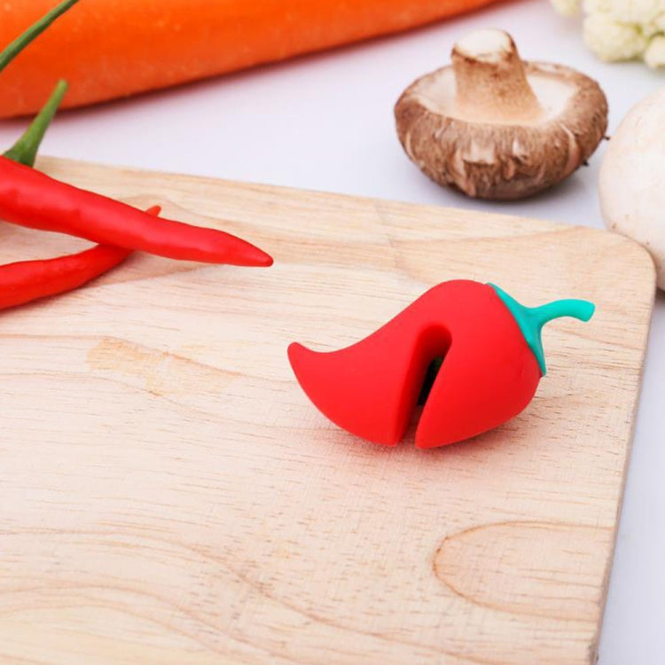 Dụng cụ chống tràn nắp nồi hình quả ớt nhỏ bằng silicone, nắp nồi nâng cao chống tràn, hình quả ớt