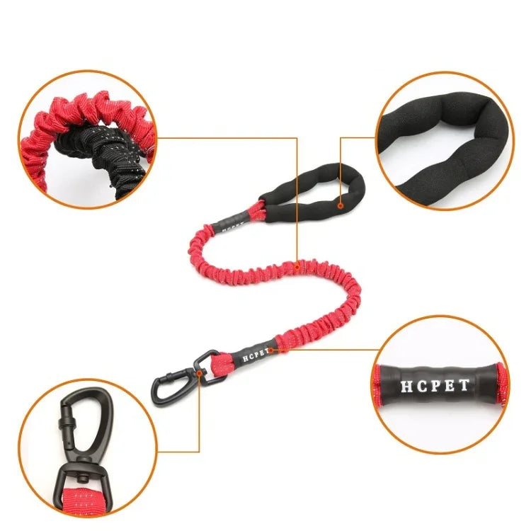 Dây kéo chó HCPET, Dây đàn hồi cao chống nổ cho thú cưng, 75cm, 120cm