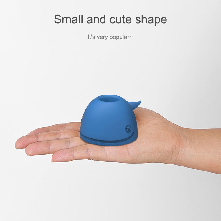 Bộ 3 giá đỡ bàn chải đánh răng silicone hình cá voi để bàn văn phòng, màu hồng, xanh đậm, xanh nhạt