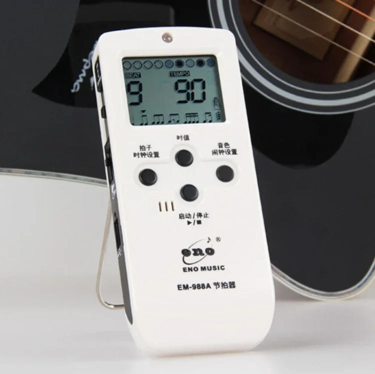 Metronome điện tử hát ENO EM-988A có thể sạc lại cho Piano/Đàn Guitar/Trống/Đàn Cổ Cầm/Đàn Violin, EM-988A (Màu hồng)
