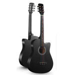 Đàn guitar acoustic dân gian cho người mới bắt đầu luyện tập và giảng dạy nhạc cụ dây, 41 inch (Màu đen), 41 inch (Màu vàng hoàng hôn)
