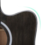 Đàn guitar acoustic dân gian cho người mới bắt đầu luyện tập và giảng dạy nhạc cụ dây, 41 inch (Màu đen), 41 inch (Màu vàng hoàng hôn)