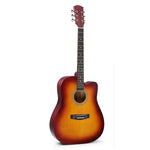 Đàn guitar acoustic dân gian cho người mới bắt đầu luyện tập và giảng dạy nhạc cụ dây, 41 inch (Màu đen), 41 inch (Màu vàng hoàng hôn)