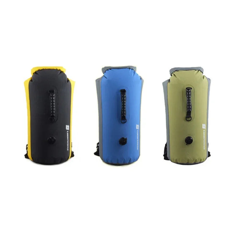Ba lô chống nước 60L LUCKSTONE cho leo núi và trượt sông ngoài trời, túi đeo vai, túi bơi bơm hơi, túi xách xô, 60L