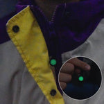100 móc kéo khóa balo leo núi cắm trại, phụ kiện phát sáng chống mất, dây rút tự phát quang