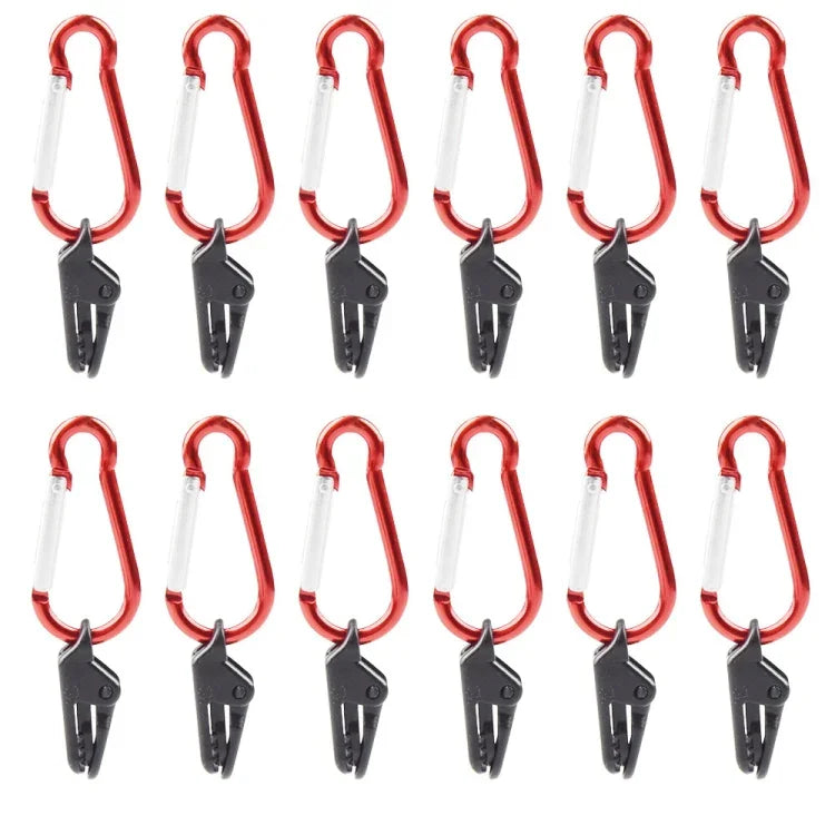 20 kẹp cố định dây căng lều cắm trại ngoài trời, kẹp điểm kéo mái che nướng BBQ