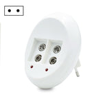 Pin sạc L-ion 9V 6F22, bộ sạc pin lithium 9V, phích cắm US, phích cắm EU