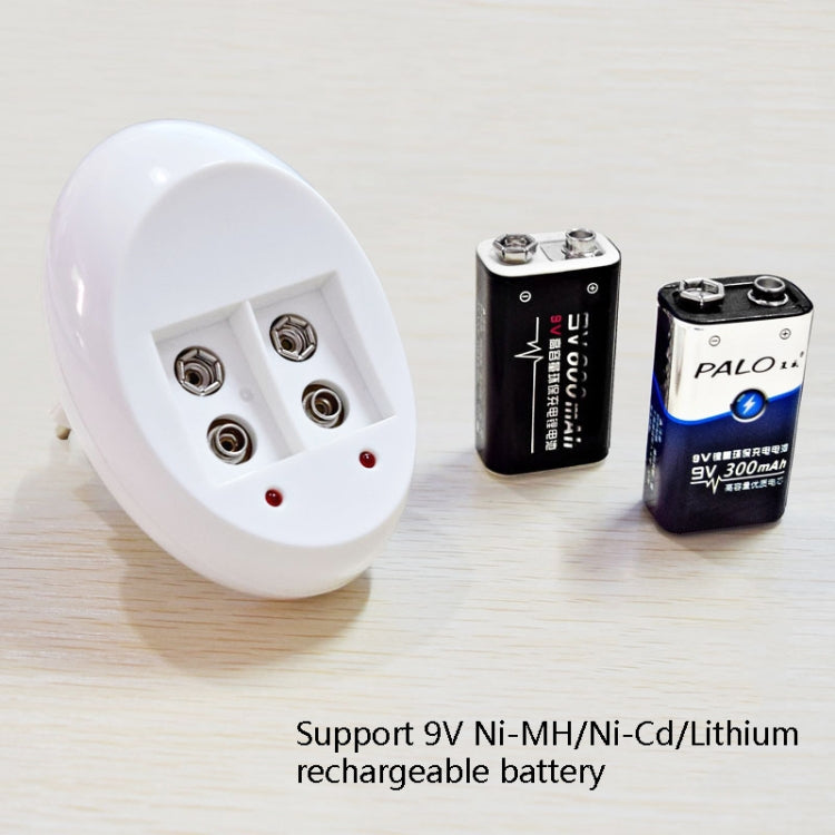 Pin sạc L-ion 9V 6F22, bộ sạc pin lithium 9V, phích cắm US, phích cắm EU