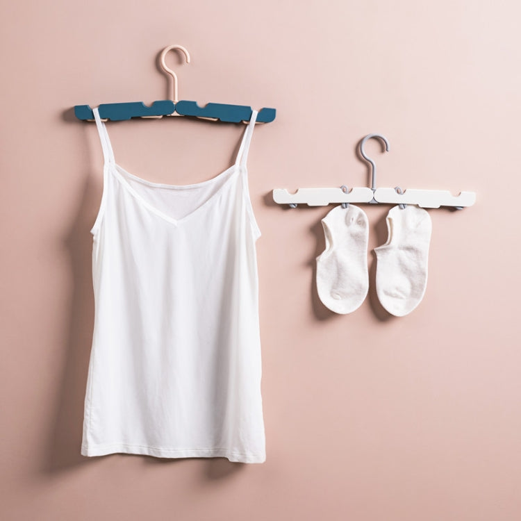 Móc Treo Quần Áo Du Lịch Gấp Gọn Di Động Móc Treo Quần Áo Gia Đình Chống Trượt Và Chống Gió, Xanh Đậm, Hồng, Trắng Ngà, Xanh Nhạt