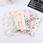 100 tờ / gói Giấy chống dầu cho bánh, giấy đóng gói, giấy đĩa, giấy hamburger, màu: Báo cổ điển, Báo cổ điển, Màu bánh ngọt, Tháp cam, Tiếng Anh trắng, Tiếng Anh cà phê, Tiếng Anh lúa mì, Trắng tinh khiết, Giấy kraft dày, Tháp xám