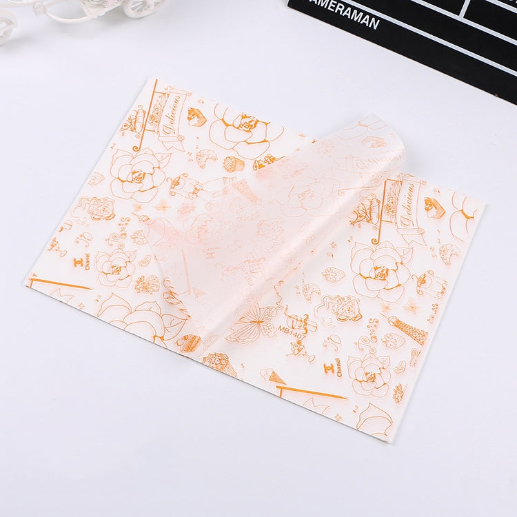 100 tờ / gói Giấy chống dầu cho bánh, giấy đóng gói, giấy đĩa, giấy hamburger, màu: Báo cổ điển, Báo cổ điển, Màu bánh ngọt, Tháp cam, Tiếng Anh trắng, Tiếng Anh cà phê, Tiếng Anh lúa mì, Trắng tinh khiết, Giấy kraft dày, Tháp xám