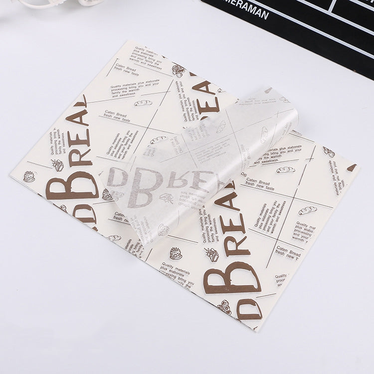 100 tờ / gói Giấy chống dầu cho bánh, giấy đóng gói, giấy đĩa, giấy hamburger, màu: Báo cổ điển, Báo cổ điển, Màu bánh ngọt, Tháp cam, Tiếng Anh trắng, Tiếng Anh cà phê, Tiếng Anh lúa mì, Trắng tinh khiết, Giấy kraft dày, Tháp xám