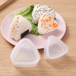 4 bộ khuôn làm cơm viên sushi Bento DIY cho trẻ em, tam giác lớn nhỏ