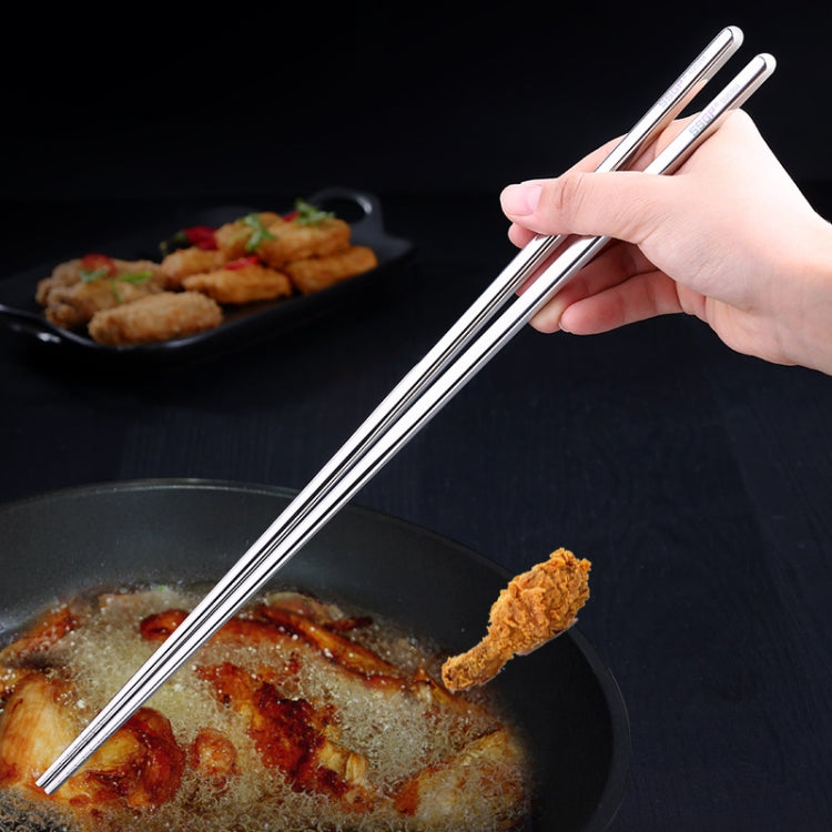 1 đôi đũa kéo dài bằng thép không gỉ, chống trượt, chống bỏng, đũa dài dùng cho mì và lẩu, dài 36cm
