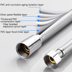 Dây sen vòi hoa sen nước nóng inox phòng tắm, vòi sen PVC, dây 1,5m màu bạc, 2m màu bạc, 1,5m màu vàng, 2m màu vàng