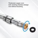 Dây sen vòi hoa sen nước nóng inox phòng tắm, vòi sen PVC, dây 1,5m màu bạc, 2m màu bạc, 1,5m màu vàng, 2m màu vàng