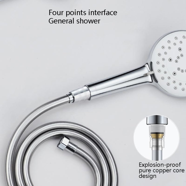 Dây sen vòi hoa sen nước nóng inox phòng tắm, vòi sen PVC, dây 1,5m màu bạc, 2m màu bạc, 1,5m màu vàng, 2m màu vàng