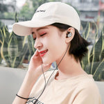 Tai nghe có dây cắm trong tai bass cho điện thoại di động chơi game thể thao, màu đen, bạc