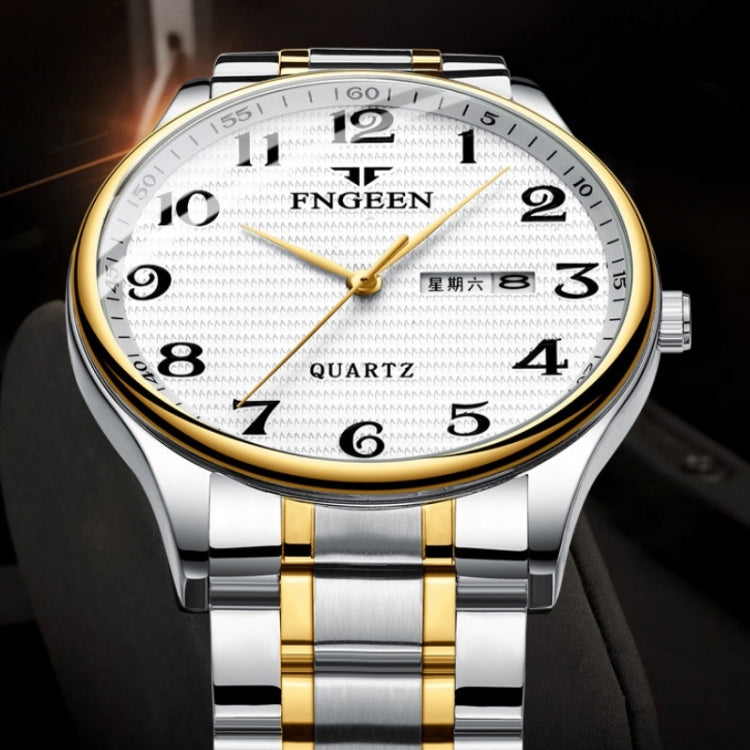 Đồng hồ quartz mặt số lớn FNGEEN 7811 cho nam trung niên và người cao tuổi