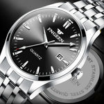 Đồng hồ quartz lịch đơn giản phát sáng nam FNGEEN 2111