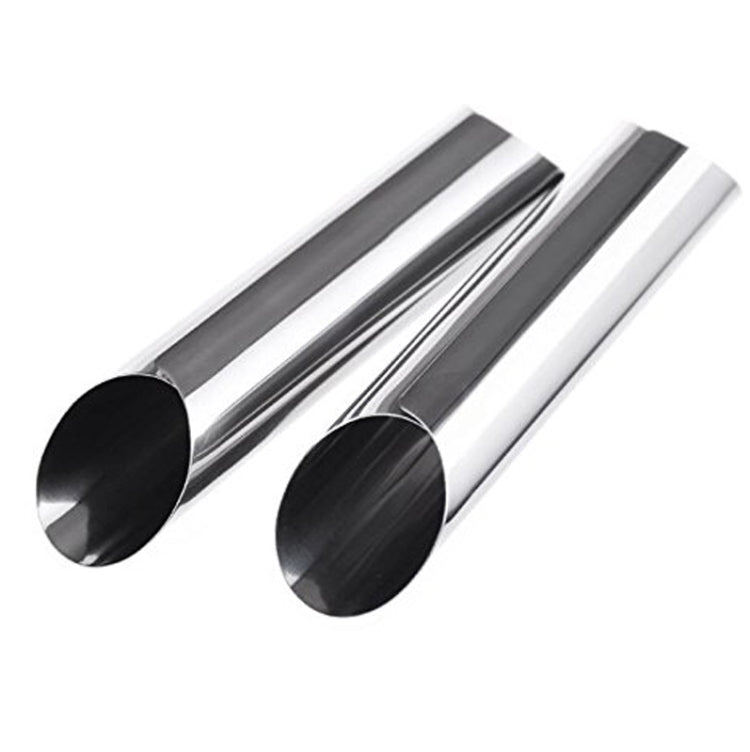 Bộ 20 khuôn bánh sừng bò xoắn đôi đầu nghiêng bằng thép không gỉ, chống dính, dụng cụ làm bánh sừng bò
