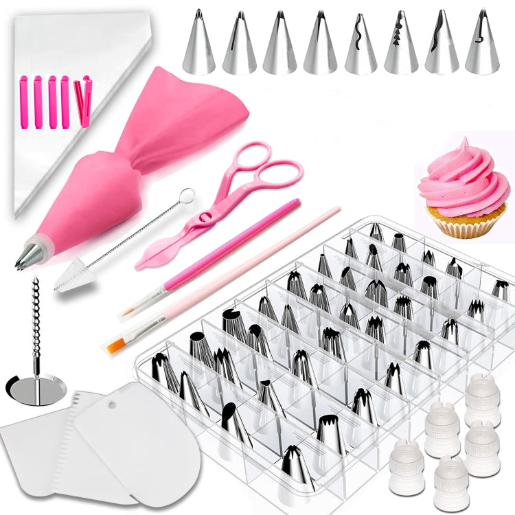 Bộ Dụng Cụ Trang Trí Bánh 83 trong 1 Dụng Cụ Nướng Miệng Trang Trí Kem Và Tô Màu Bánh Ngọt, 83 Chiếc/Bộ