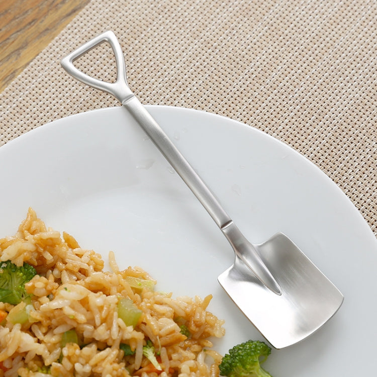 Muỗng Xẻng Đầu Vuông Dễ Thương Phong Cách Cổ Điển Thép Không Gỉ 410