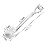 Muỗng Xẻng Đầu Vuông Dễ Thương Phong Cách Cổ Điển Thép Không Gỉ 410