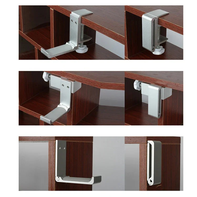 Giá đỡ tai nghe móc tai nghe quán net, giá đỡ tai nghe để bàn, loại kẹp khóa (Bạc), loại dán vít (Bạc), loại dán vít (Đen)