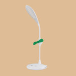 Đèn bàn quạt LED WS-8010, đèn bàn cạnh giường USB gấp được, giọt nước, vòng, giá đỡ bút cánh quạt trắng, giá đỡ bút cánh quạt vàng, giá đỡ bút cánh quạt xanh dương, giá đỡ bút cánh quạt xanh lá