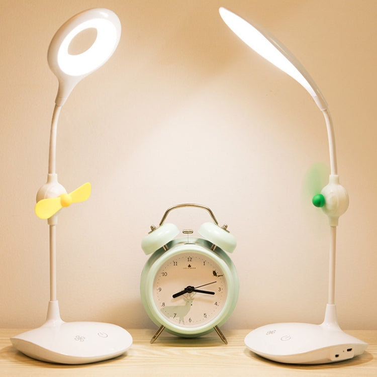 Đèn bàn quạt LED WS-8010, đèn bàn cạnh giường USB gấp được, giọt nước, vòng, giá đỡ bút cánh quạt trắng, giá đỡ bút cánh quạt vàng, giá đỡ bút cánh quạt xanh dương, giá đỡ bút cánh quạt xanh lá