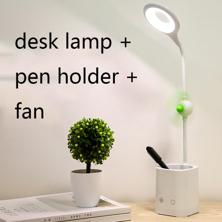 Đèn bàn quạt LED WS-8010, đèn bàn cạnh giường USB gấp được, giọt nước, vòng, giá đỡ bút cánh quạt trắng, giá đỡ bút cánh quạt vàng, giá đỡ bút cánh quạt xanh dương, giá đỡ bút cánh quạt xanh lá