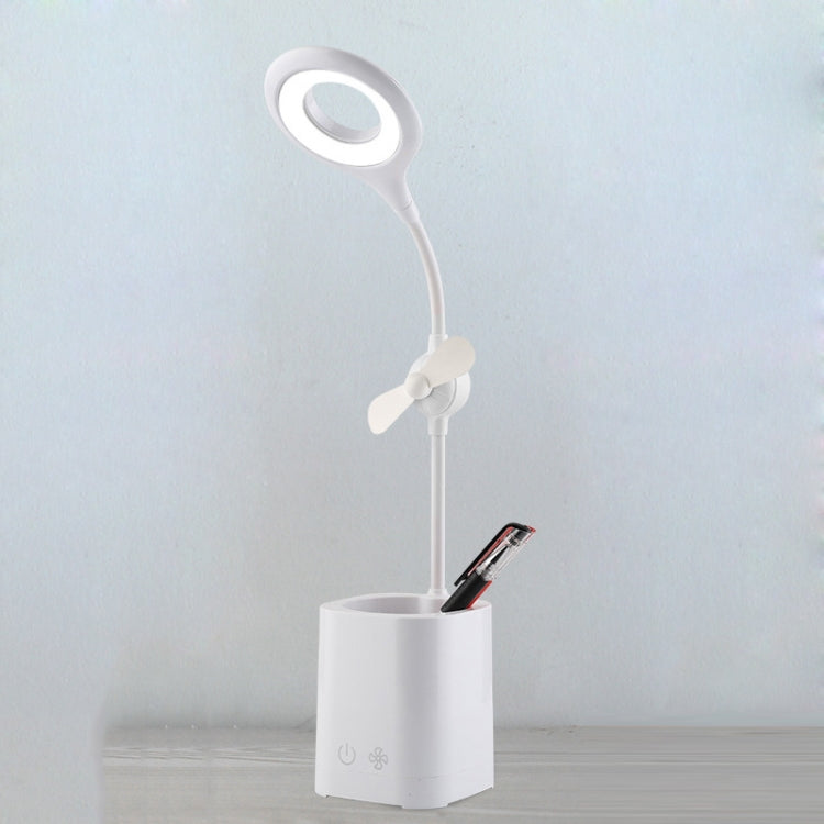 Đèn bàn quạt LED WS-8010, đèn bàn cạnh giường USB gấp được, giọt nước, vòng, giá đỡ bút cánh quạt trắng, giá đỡ bút cánh quạt vàng, giá đỡ bút cánh quạt xanh dương, giá đỡ bút cánh quạt xanh lá