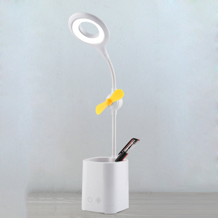 Đèn bàn quạt LED WS-8010, đèn bàn cạnh giường USB gấp được, giọt nước, vòng, giá đỡ bút cánh quạt trắng, giá đỡ bút cánh quạt vàng, giá đỡ bút cánh quạt xanh dương, giá đỡ bút cánh quạt xanh lá
