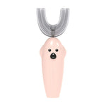 Bàn chải đánh răng điện siêu âm hình chữ U cho trẻ em, khử trùng và sấy khô, Dmart, màu hồng, vàng, xanh dương