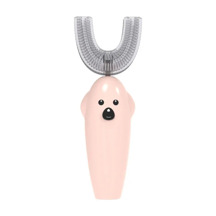 Bàn chải đánh răng điện siêu âm hình chữ U cho trẻ em, khử trùng và sấy khô, Dmart, màu hồng, vàng, xanh dương