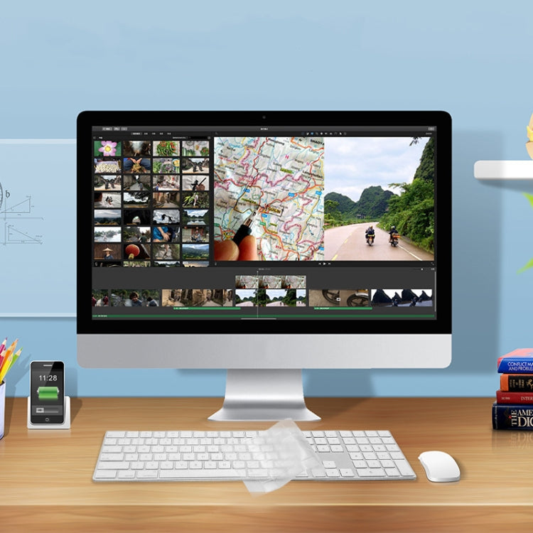 Miếng dán bàn phím máy tính trong suốt TPU nano dài T17606, dành cho bàn phím Magic iMac 2017 (có số model)