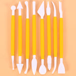 2 bộ dao khắc bánh fondant, dao cắt làm bánh 01030 màu tím (đóng gói túi OPP), 01071 màu vàng (đóng gói túi OPP), 01018 màu đỏ (đóng gói túi OPP), 02023 màu xanh dương (đóng gói túi OPP), 02030 màu hồng (đóng gói túi OPP)