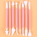 2 bộ dao khắc bánh fondant, dao cắt làm bánh 01030 màu tím (đóng gói túi OPP), 01071 màu vàng (đóng gói túi OPP), 01018 màu đỏ (đóng gói túi OPP), 02023 màu xanh dương (đóng gói túi OPP), 02030 màu hồng (đóng gói túi OPP)